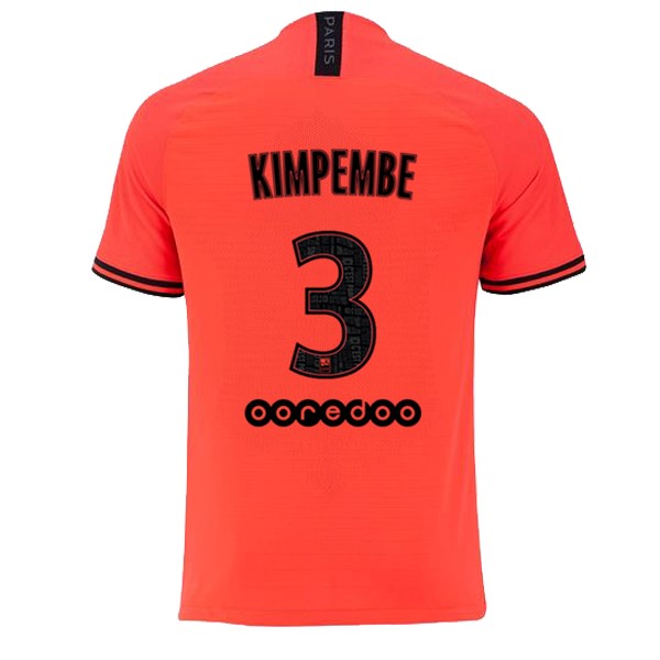 Camiseta Paris Saint Germain NO.3 Kimpembe 2ª Kit 2019 2020 Naranja
